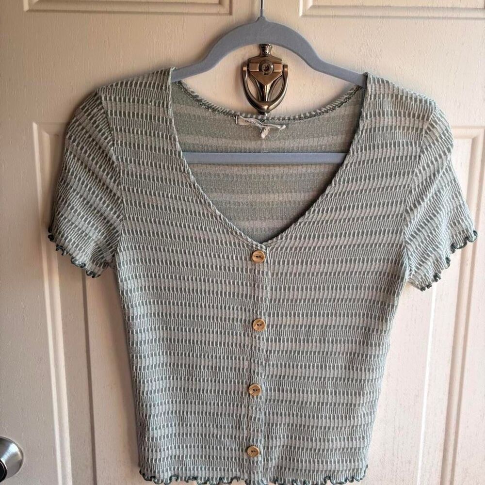 Caution-to-the-wind Women's Blue Blouse